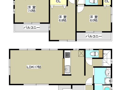 春日部市 六軒町 売地