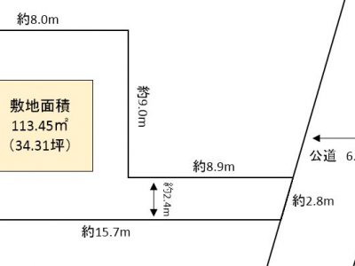 吉川市 道庭 売地