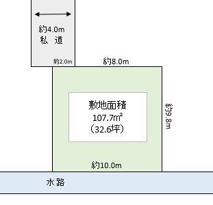 越谷市 蒲生愛宕町 売地