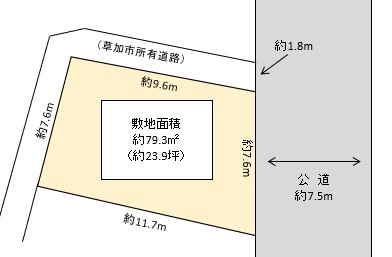 草加市 青柳2丁目 売地