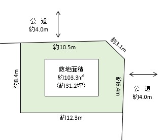 草加市　谷塚町　売地