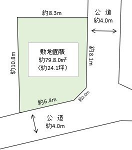 草加市　谷塚町　売地