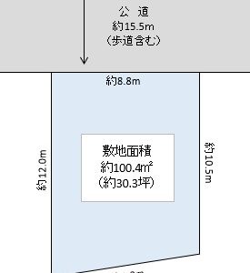 草加市　長栄４丁目　売地