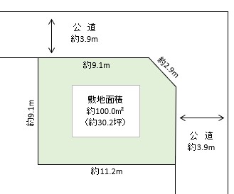 草加市 稲荷6丁目 売地