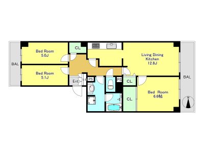 ヴィルヌーブ南越谷　C棟